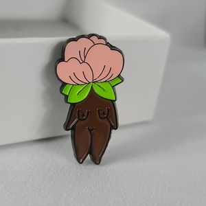 BLM Feminist Enamel Flower Child Pin